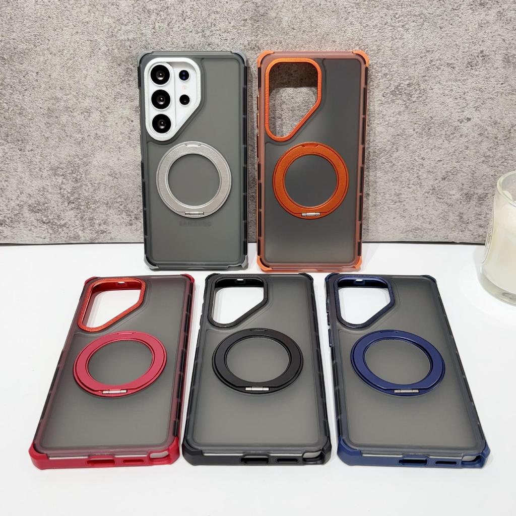 Samsung S26 Ultra Magnetic Phone Case with Rotating Stand & Drop Protection