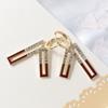 Unique Design, Retro Geometric Color Blocked Rectangular Pendant, Ear Buckle, Red Glazed Earrings
