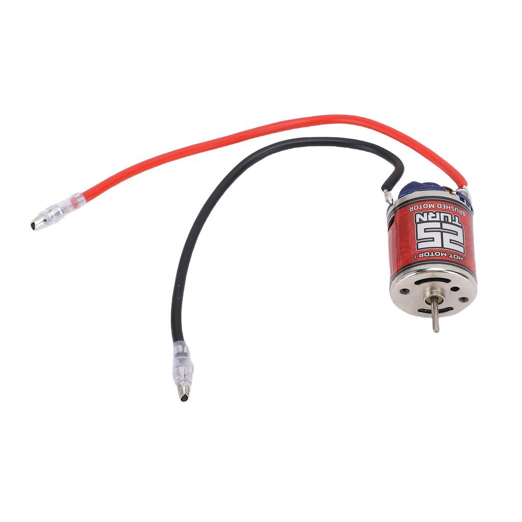 RC Brushed Motor Replacement for   Model Car Boat 370 25T 2.3mm D Shaft Stainless Steel Casing RC Motor
