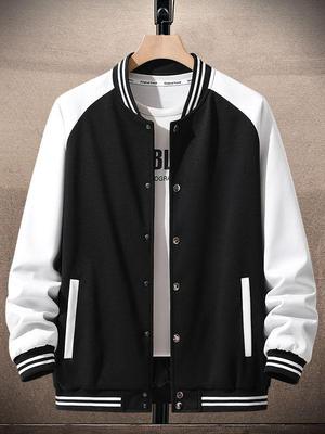 Φθινόπωρο 2024 Ανδρικό Φαρδύ Μπουφάν Μπέιζμπολ: Μοντέρνα Μάρκα για Εφήβους και Φοιτητές, Casual Στυλ που Ταιριάζει με Όλα.