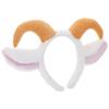 Healvian Croissant Hair Goat Lamb Ear Sheep Ear Animal Ears for Lamb Adult Plush White Accessory, Headband, Headband, Horns, Costume, Adults, Costume,