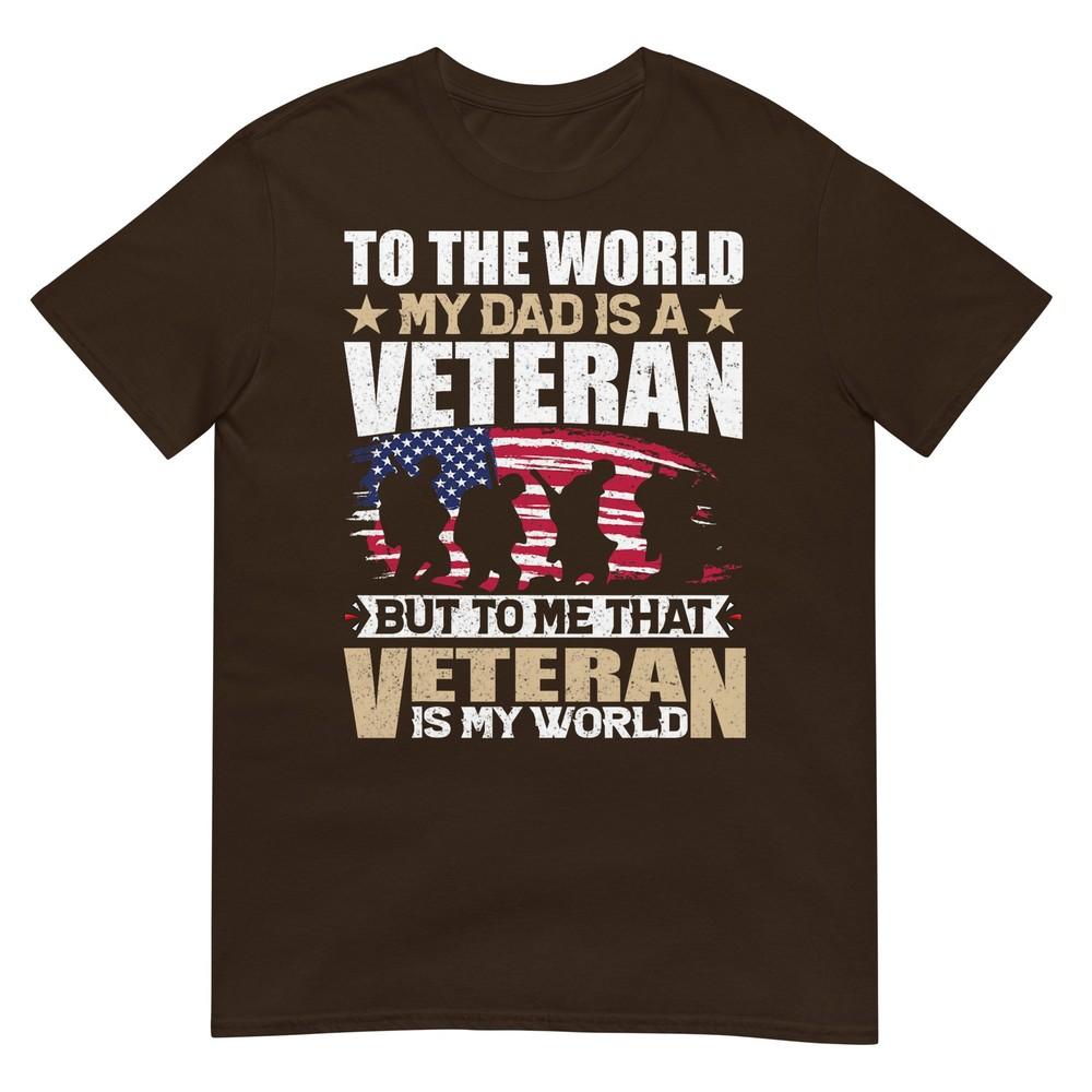My Dad Is A Veteran Fathers Day Dad Grandpa Veteran TShirt