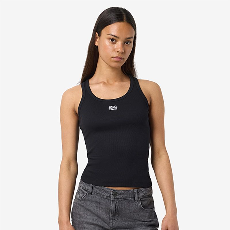 

Женская майка judy с круглым вырезом и вышитым логотипом NOISY MAY L чёрный