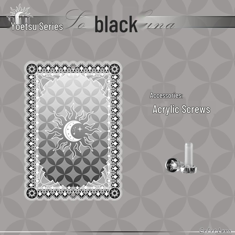 Yaoyue Series Acrylic Anime Card Display Frame with Colored Interlayer - Small Valley Beauty Storage Box