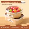 Disposable Kraft Paper Food Containers with Lids