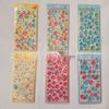 Retro 3D Crystal Glitter Raindrop Embossed Stickers - Cute DIY Decorative Set