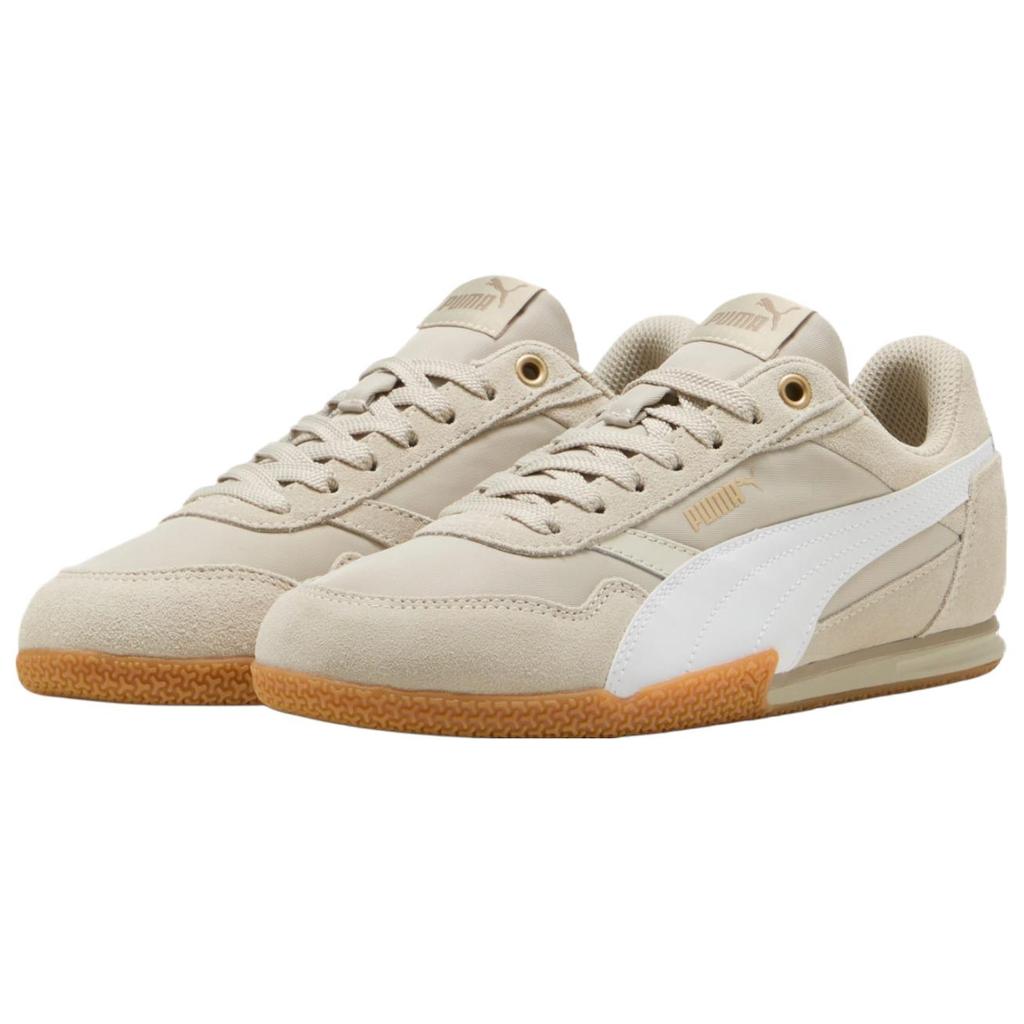 Puma Bella Donna Nylon Desert Dust Women Sneakers Cream White Gold 403554-05
