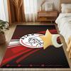 AFC Ajax Emblem Design Rug Game Carpet, Floor Mat for Bedroom Living Room Entryway Rug, Home Decor Idea Gift for Christmas Birthday