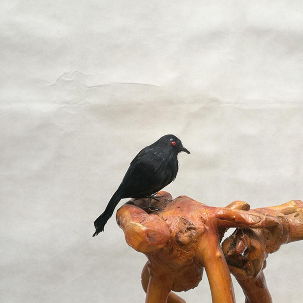 Realistic Halloween Decoration Crow Lifesize Scary Decor for Haunted Decor Halloween Crow