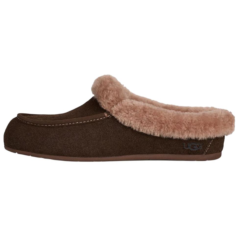 

UGG Ansley Модные слипоны Резиновая подошва Износостойкие Закрытый носок Тапочки Женские тапочки Коричневый 1171391-DDC 37