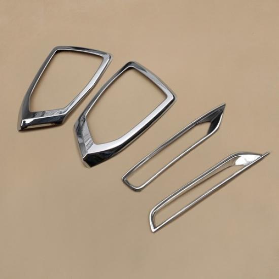 Front + Rear Fog Light Cover For Subaru Forester Facelift 2017-2018 Accessories