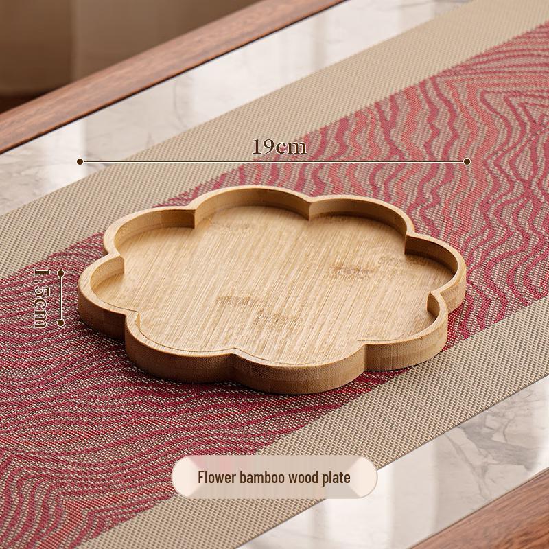 Divided Wooden Snack Serving Tray