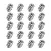 20 Pcs Thread Inserts M6x1.0 M10x1.5 L14mm 302 Stainless Steel Slotted Self Tapping Threaded