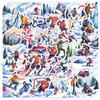 50 Wasserdichte Winter-Sport Graffiti Aufkleber für Handys & Koffer - Kreativ und Dekorativ