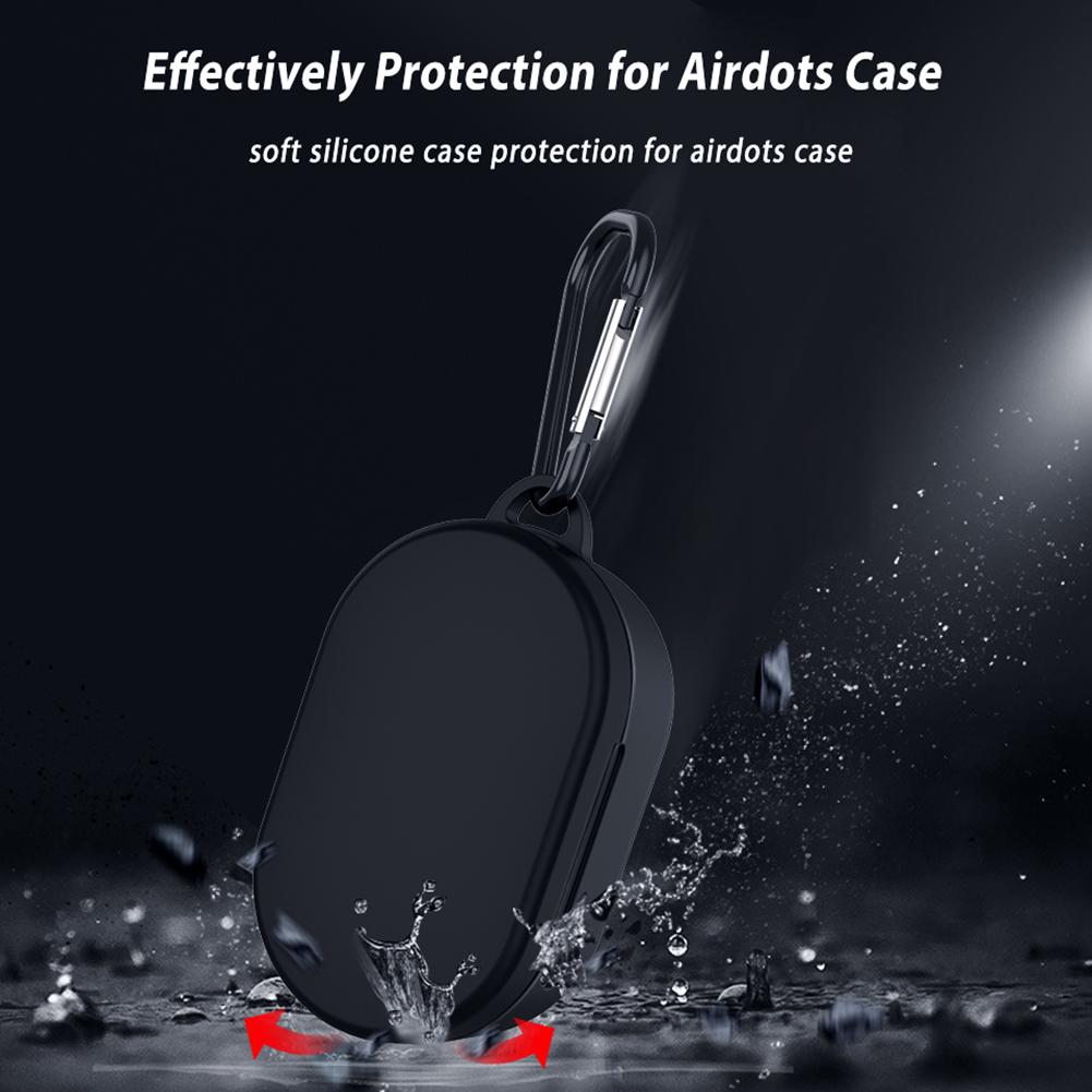 Earphone Case with Keychain Shockproof Protective Silicone Cover for Xiaomi Redmi Airdots Case