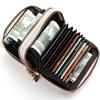 Women’s RFID Blocking Card Holder Wallet Double Zipper Coin Purse PU Leather Credit Card Organizer Compact Mini Wallet for Ladies Girls