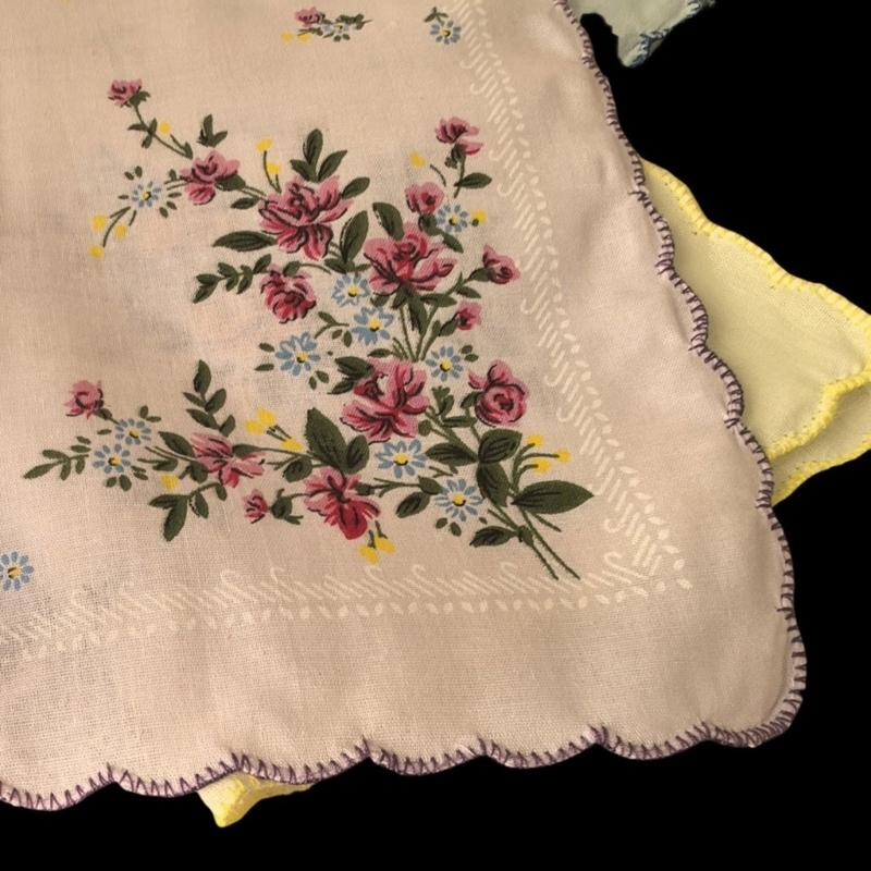 Lady Square Handkerchief Cloth Flower Women Child Print Face Hand Towel Hanky Wedding Christmas Gift