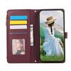 For Samsung Galaxy A16 4G/5G/A26 5G Case Multi Card Slots Zipper Rhombus Leather Phone Cover with Wrist Strap