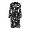Spring and Autumn Women's Dress Fashion Temperament Elegant Printed Long Sleeve Dresses
