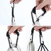 2 Pcs Heavy Duty Carabiners Braided Stainless Long-lasting Paracords Keychain Hook D Ring Clips for Water Bottle Keys Backpack