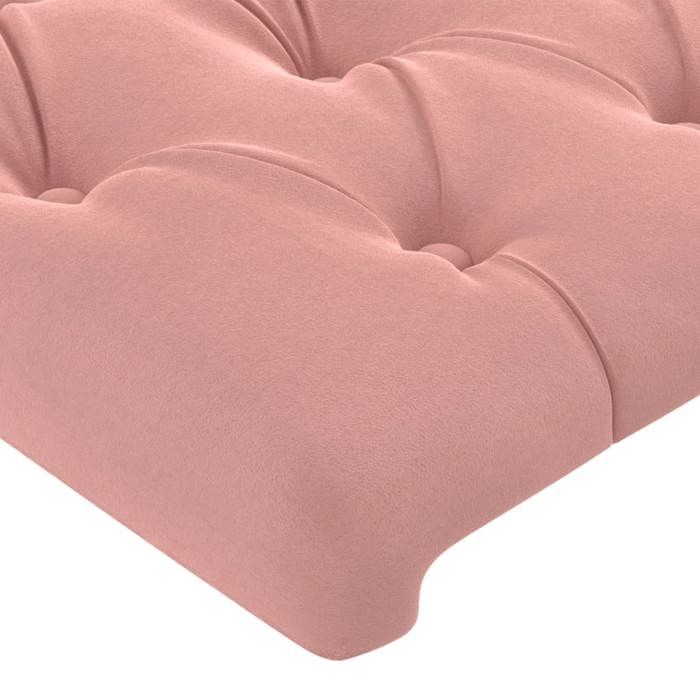 Maison Exclusive - Tête de lit Rose 160x7x118/128 cm Velours