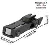 MOOXI MOC Bat Heroes Motorcycle Bricks Car Vehicle Figures Stand Compatible Building Blocks Toys For Children Adult Friends Gift