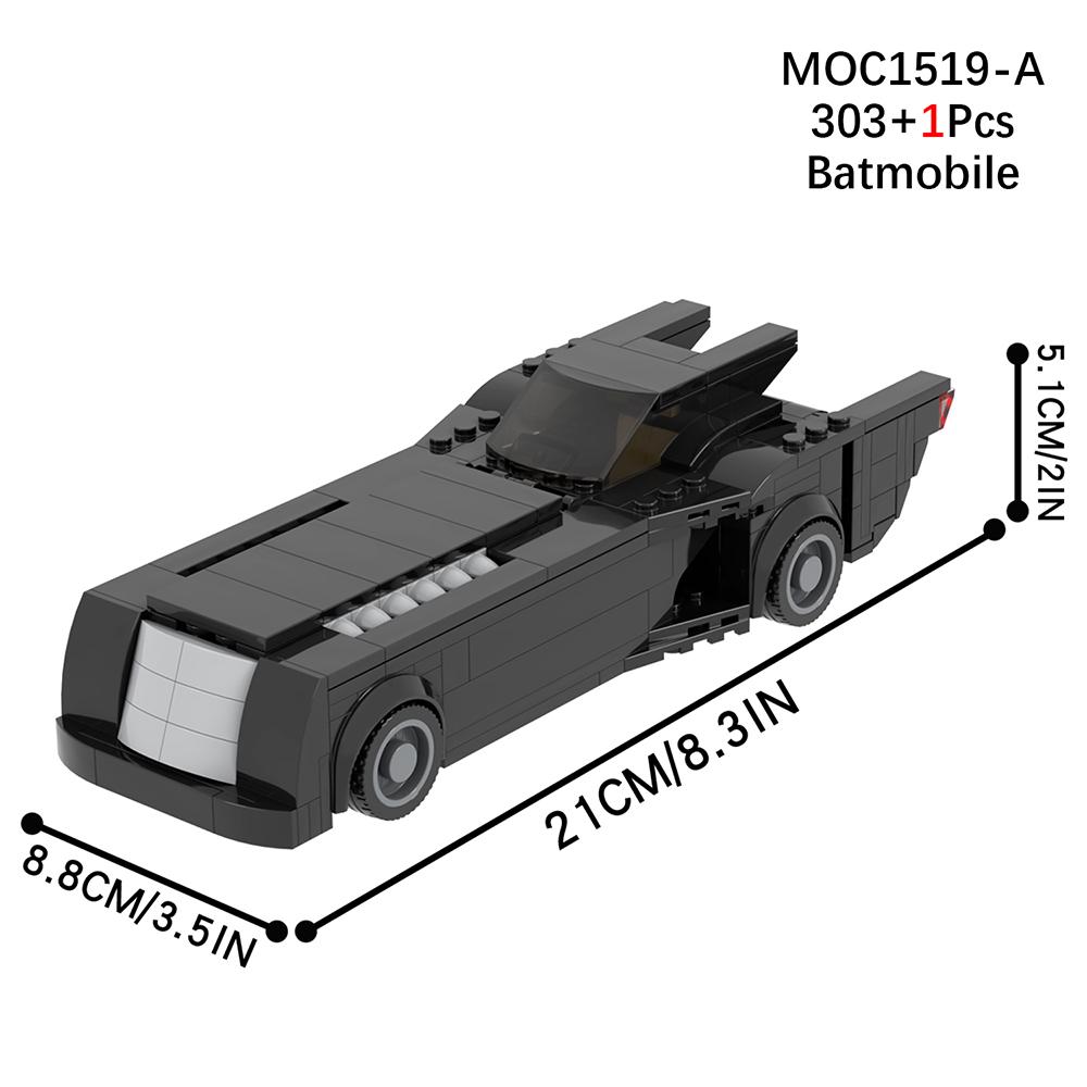 MOOXI MOC Bat Heroes Motorcycle Bricks Car Vehicle Figures Stand Compatible Building Blocks Toys For Children Adult Friends Gift