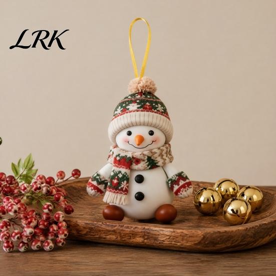Christmas Tree Decorations Snowman Hanging Ornament, 2D Acrylic Lightweight Pendant, Fade Seasonal Home Resistant Piece for Holiday Party Festive