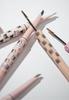 Flortte Eyebrow Natural Pencil Liquid Eyebrow Pencil Smooth Tip Eyebrow Mascara Coloring Eyebrow Eyebrow Oval Core 1 Piece 2-in-1 & Long-Lasting