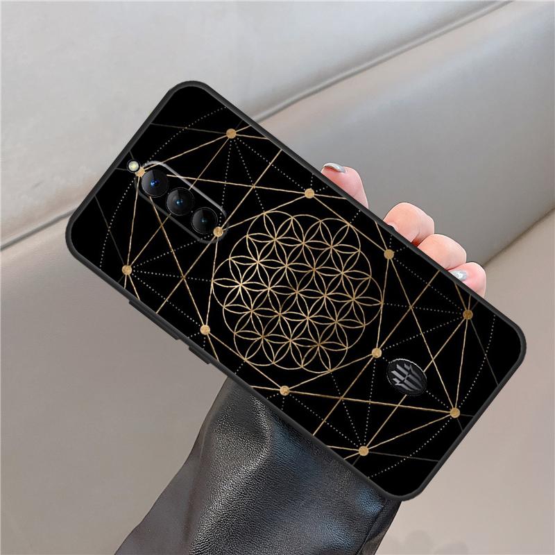 Flower Life In Lotus Pastel Golds Case For ZTE Nubia Red Magic 11 10 9 8 8S 9S 10S Pro Plus 6S 7S 6 7 For RedMagic 10 Air Cover