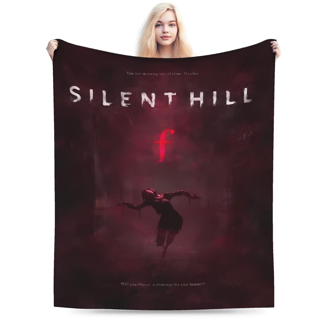 Silent Hill F deka Hororová hra Cestování Kancelář Flanelové povlečení Přehozy do obývacího pokoje Teplý měkký kvalitní přehoz Nápad na dárek