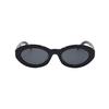 Saint Laurent Letter Interwoven Hinge Series Vintage Style Oval Optical Frame Women optical frames Black SLM136/F-001