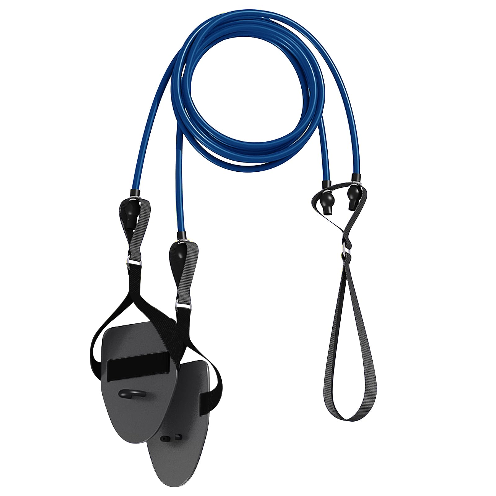 

CMD Swimming Training Tubes, Unisex, with Training Paddles, Elastic Bands, and Storage Bag (Blue, 9.0kg Capacity)