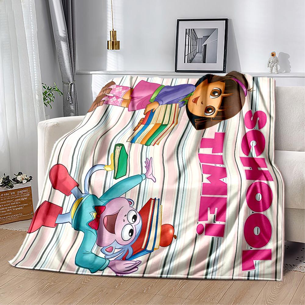 Dora Explorer Blanket Soft & Cozy Great for Couch Picnics Livingroom for All Occasions Stylish Decor Ideal Gift For Birthday Valentine'S Day