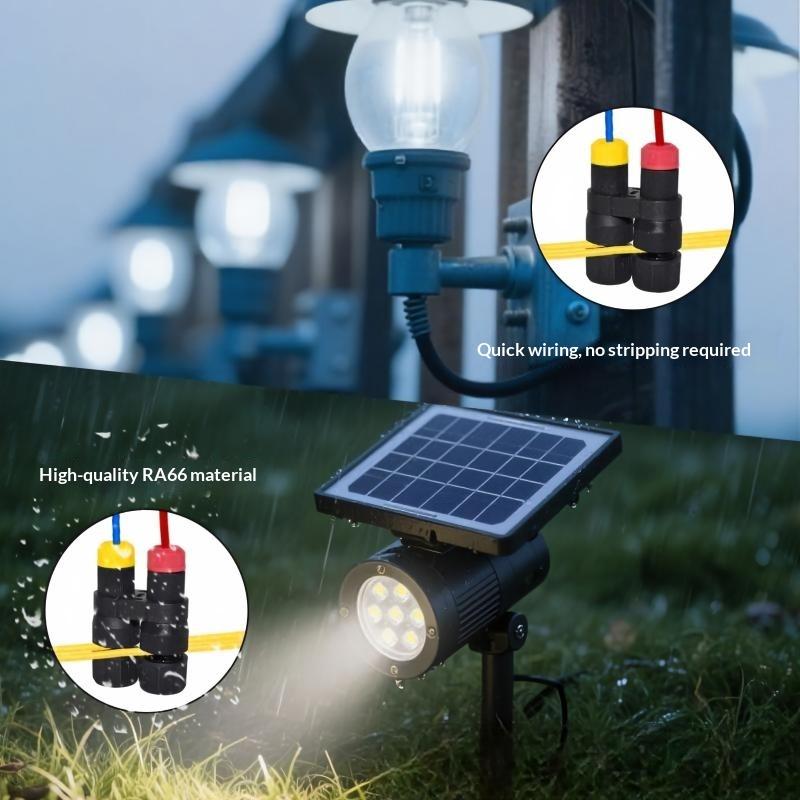 Waterproof Low Voltage Twist Wire Connector DC 12/24V for Garden Decor Landscape Lighting Wiring