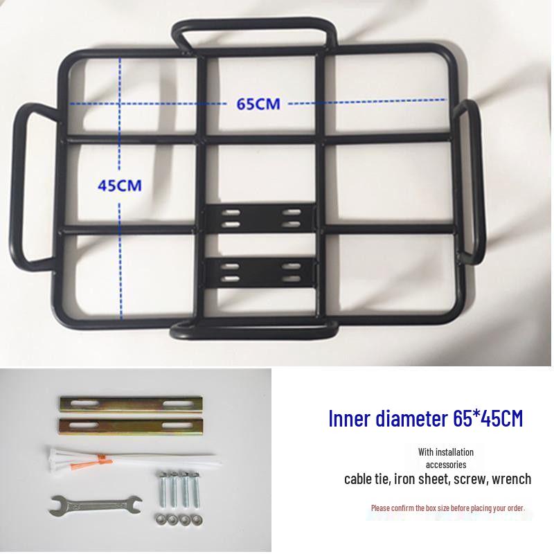 Electric Motorcycle Rear Rack for Food Delivery - Insulated Box Bracket
