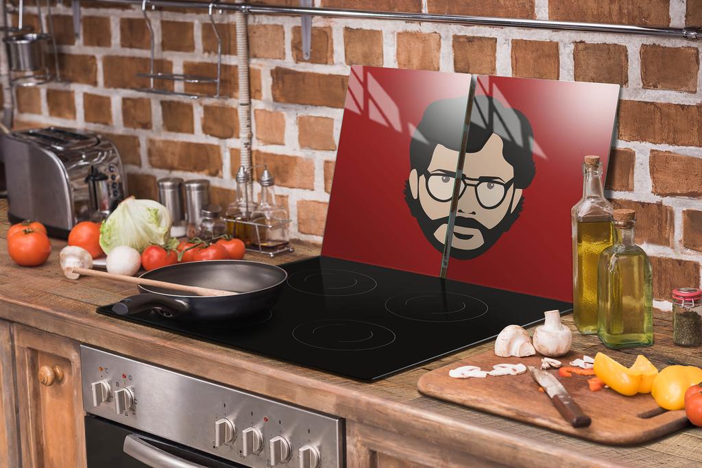 SZKLANA PŁYTA OCHRONNA NA KUCHENKĘ 70x52 MĘŻCZYZNA