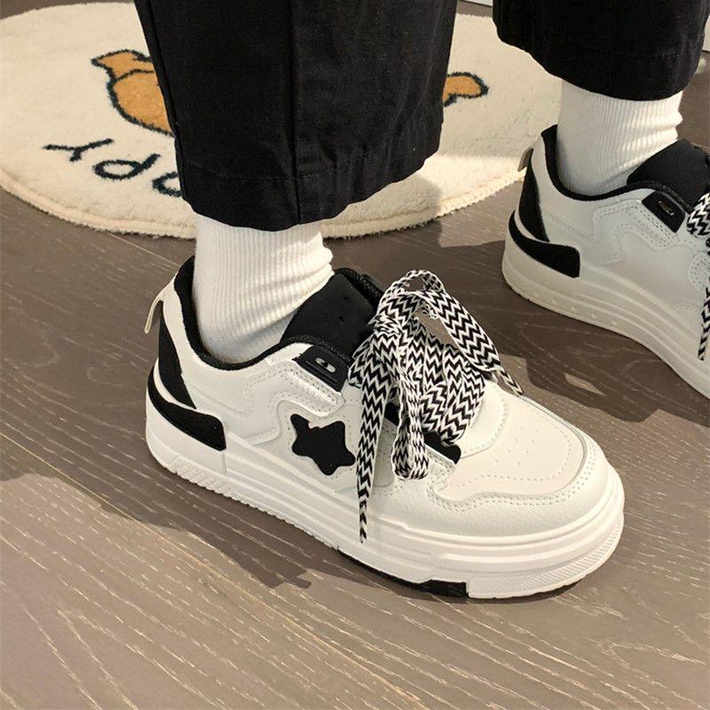 Board women's shoes autumn and winter campus style versatile white shoes casual platform versatile sports shoes children