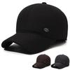 Men's Thickened Woolen Duckbill Hat with Ear Protection - Ideal for Dad, Grandpa, and Elderly - Warm Winter Baseball Cap