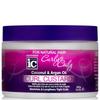 Curly & Coily Curl Custard with Coconut & Argan Oil, 340g, Fantasia IC Hair Styling Gel for Defined Curls