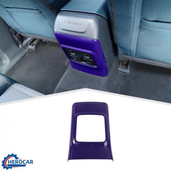 Rear Window Switch Panel Frame Decoration Trim For Ford Bronco +Purple ABS