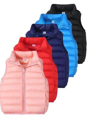 Baby Boys Girls Warm Down Vest Autumn Winter Cotton Waistcoat With Ears Kids Outerwear Children Clothing Hooded Jacket Vests