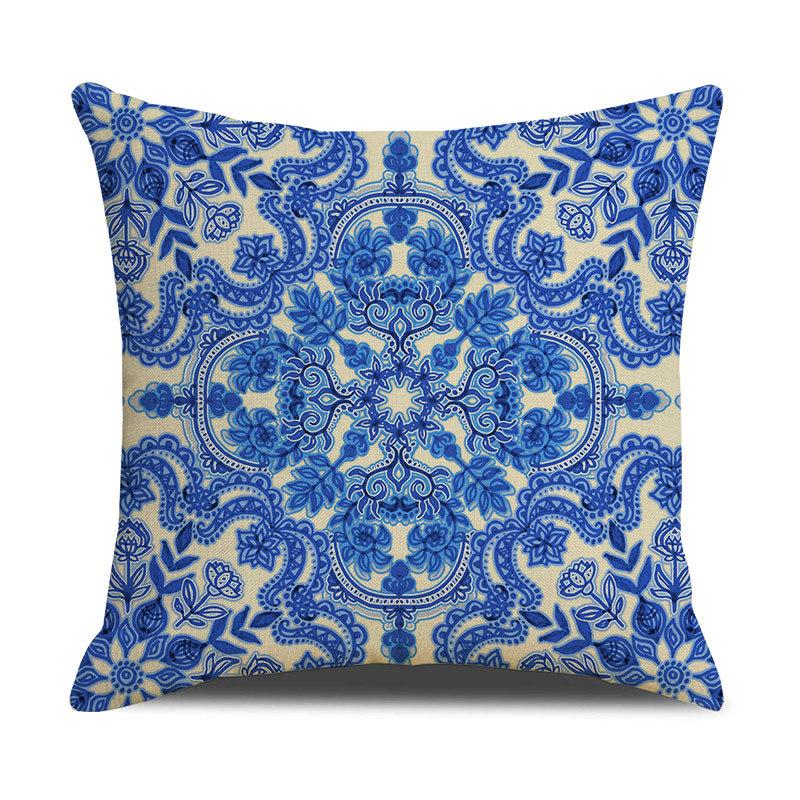Pattern Printed Pillowcase Bedroom Sofa Cushion Cover Linen Pillowcase Geometric Nordic Style Side Sleeping