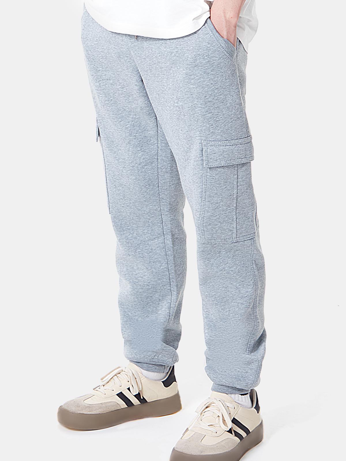 Rose Beauty A свободные повседневные флисовые спортивные брюки S серого дэви — фото 5