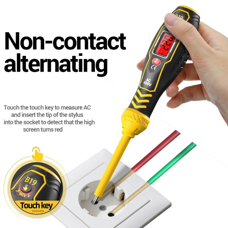 Industrial Tester Pen Buzzer Alarm Test 30-1000V Detector Meter Voltmeter Diagnostic Breakpoint Finders Tool Testing