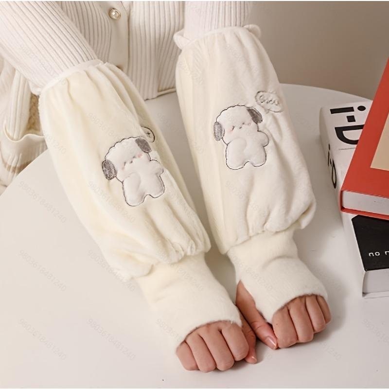 1pair Sleeve Cover Female Fall and Winter Long Office Down Jacket Sleeve Work Anti-dirty Set Children Hand Sleeve Head