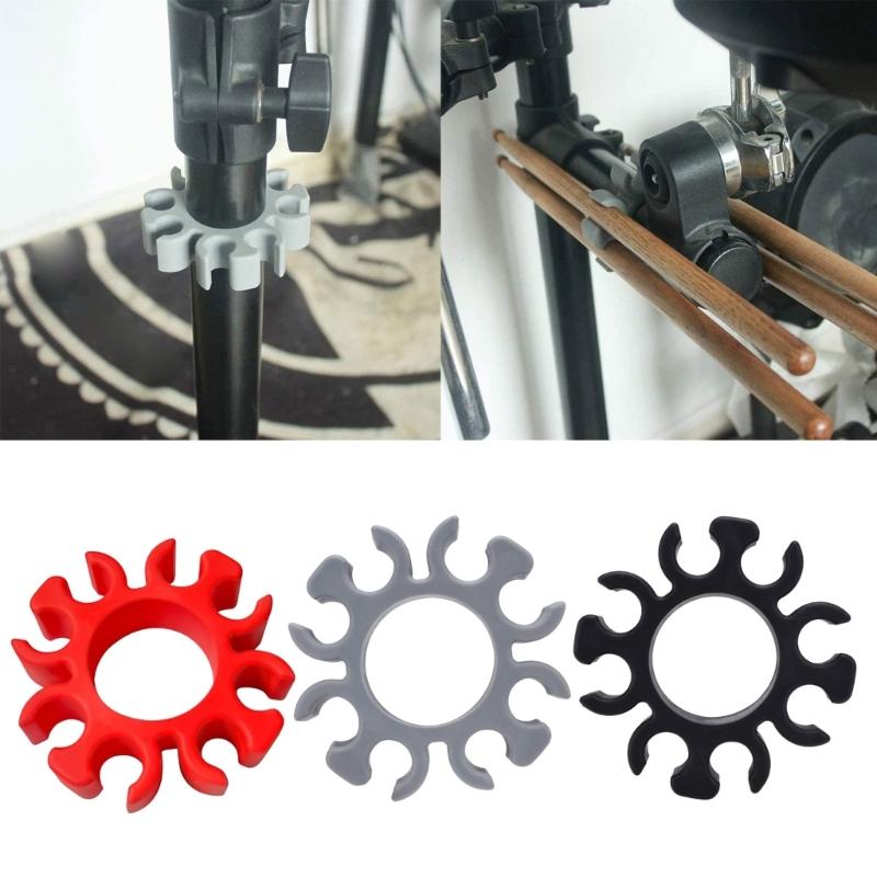 Silicone E Drum Stick Holder Clip Drumstick Storage Bracket Space Saving