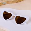 Kinder Herz Sonnenbrille Cartoon Brille Vintage Herzförmig für Jungen Mädchen 3-9 Jahre Kleinkind Sonnenbrille Outdoor Kinderbrille