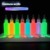 60ml Luminescent Acrylic Pigment Has Strong Adhesion and Easy To Apply To Create Artworks That Shine In The Dark