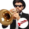 Brass Trumpet Music Wind Instrument with Assistant Tools Set (Red)